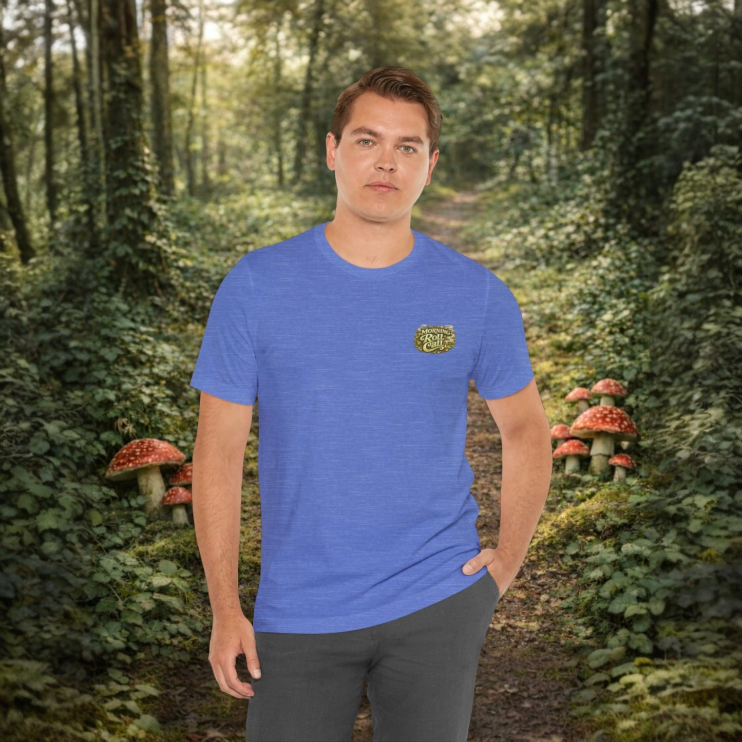 Wake & Bake Mushroom T-Shirt | 420 Streetwear Graphic Tee | Patch Society
