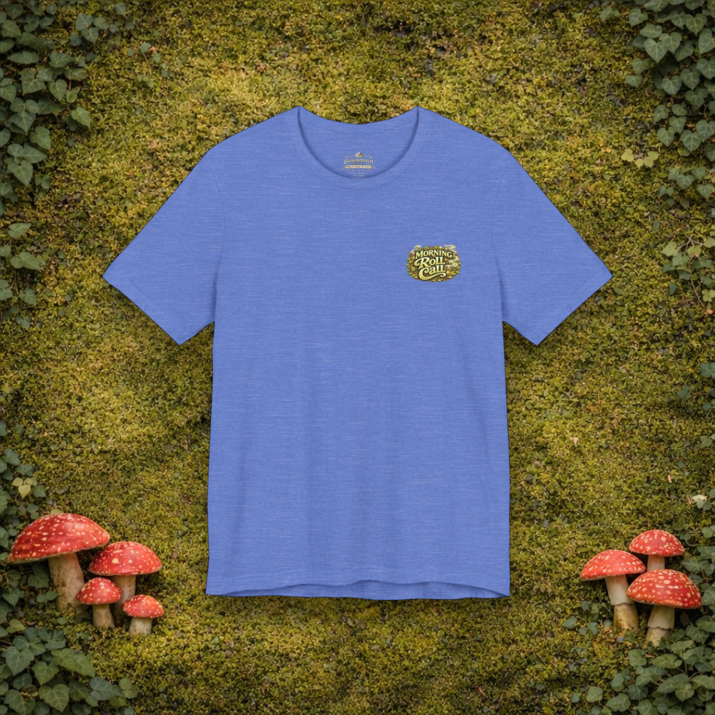 Wake & Bake Mushroom T-Shirt | 420 Streetwear Graphic Tee | Patch Society