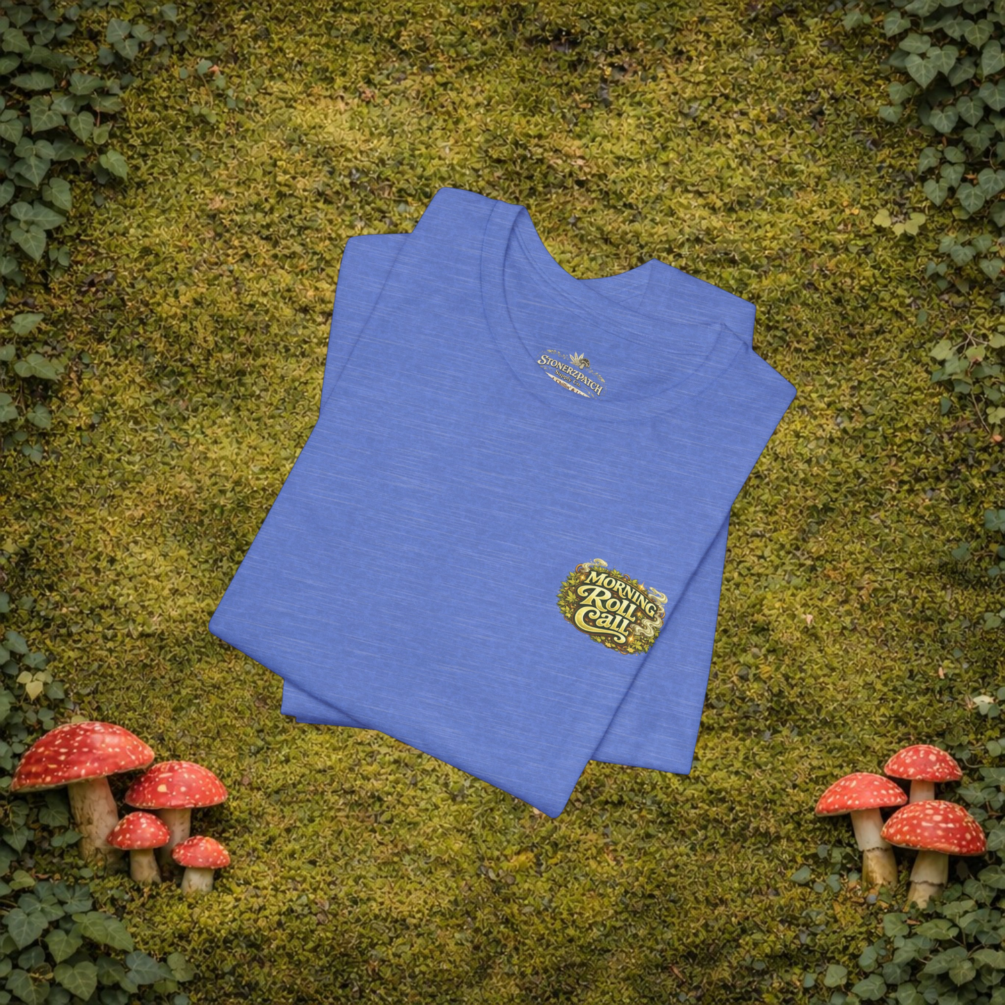 Wake & Bake Mushroom T-Shirt | 420 Streetwear Graphic Tee | Patch Society
