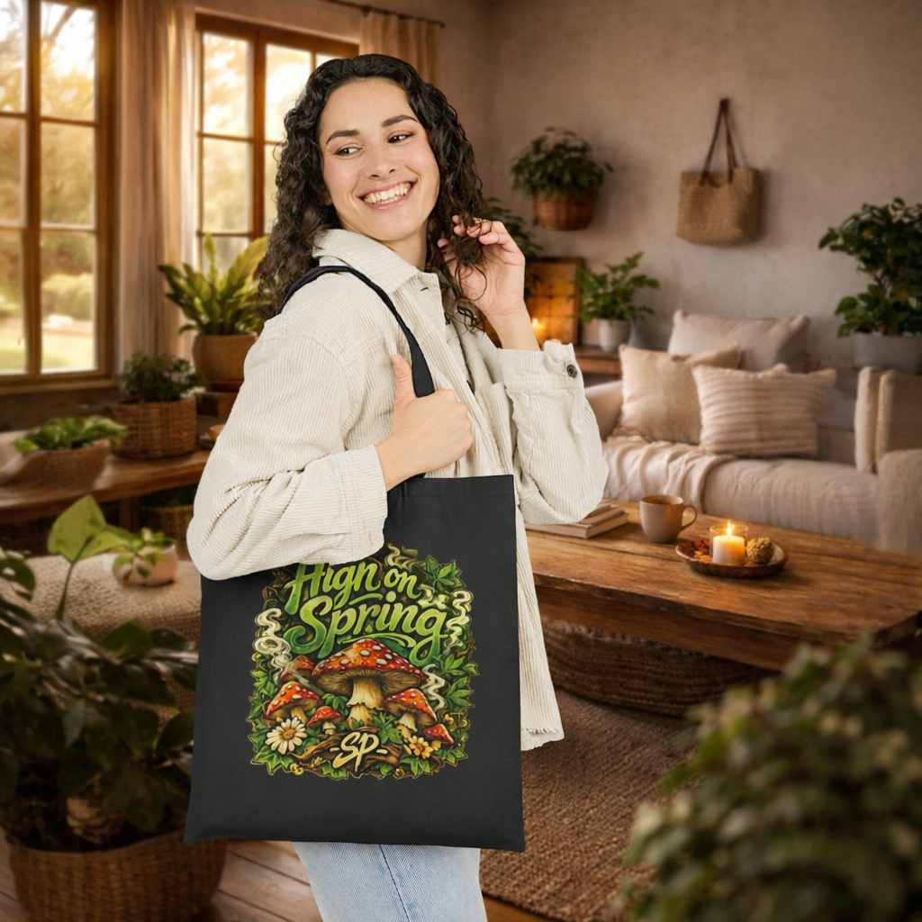 StonerzPatch Tote Bag | Mushroom Graphic Canvas Tote